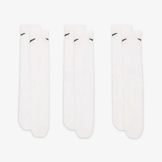 Nike Everyday Lightweight Training Crew Socks White 3 Pairs - Image 3