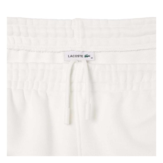 Lacoste Womens/Ladies Organic Cotton Embroidered Logo Sweatpants (Cream) - Image 3