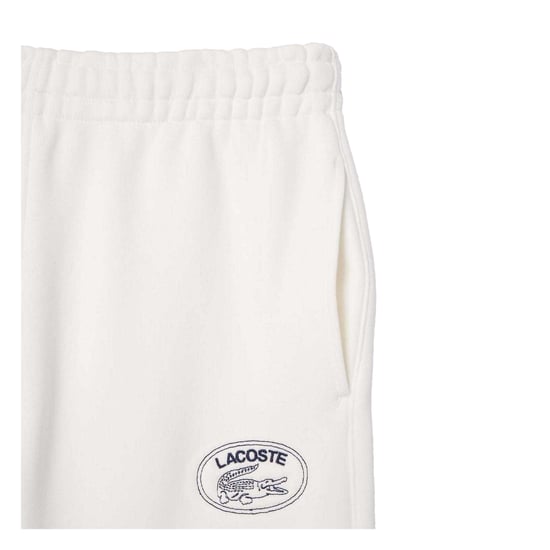 Lacoste Womens/Ladies Organic Cotton Embroidered Logo Sweatpants (Cream) - Image 5