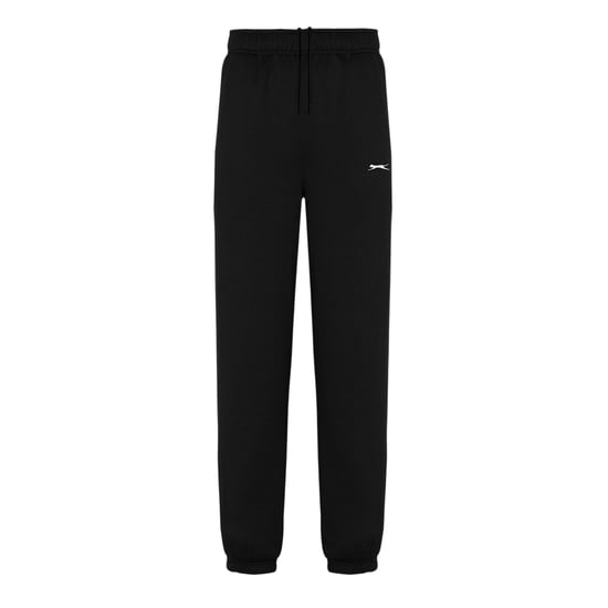 Slazenger Mens Fleece Cuffed Jogging Bottoms (Black) - Image 2
