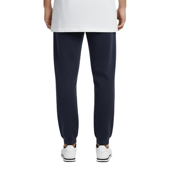 Slazenger Mens Fleece Cuffed Jogging Bottoms (Navy) - Image 4