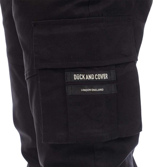Duck and Cover Mens Chemmer Regular Joggers (Black) - Image 4