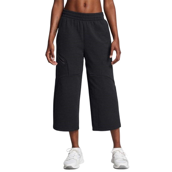 Under Armour Womens/Ladies Fleece Open Hem Joggers (Black) - Image 4