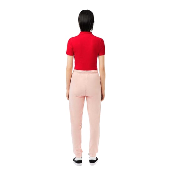 Lacoste Womens/Ladies Fleece Sweatpants (Pink) - Image 3