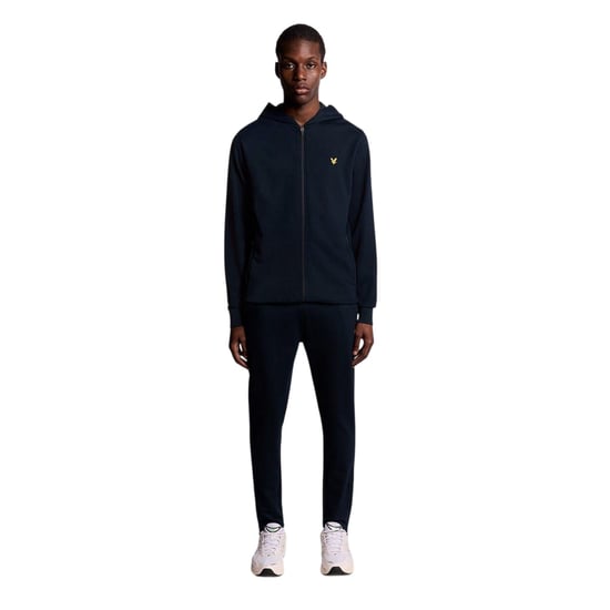 Lyle & Scott Mens Fleece Logo Jogging Bottoms (Dark Navy) - Image 4