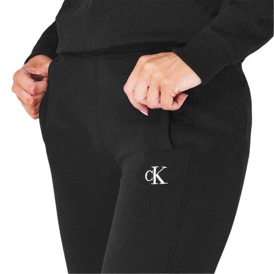 Calvin Klein Dames/Dames Jeans Katoenmix Geborduurde Logo Joggers (Zwart) - Image 4