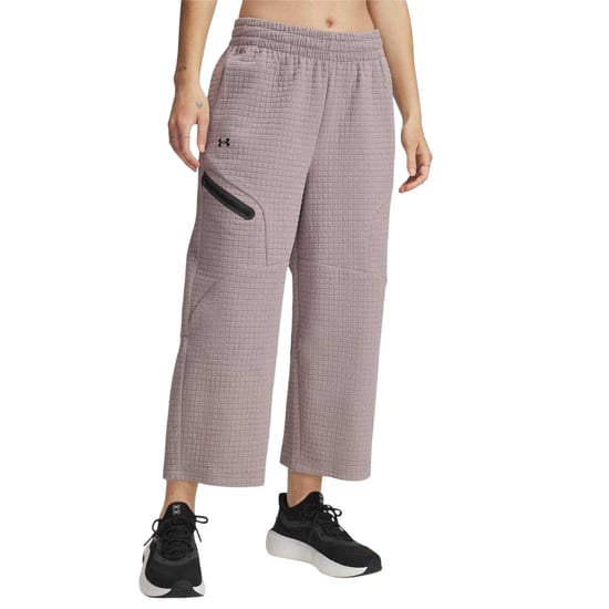 Under Armour Womens/Ladies Fleece Open Hem Joggers (Grey) - Image 2