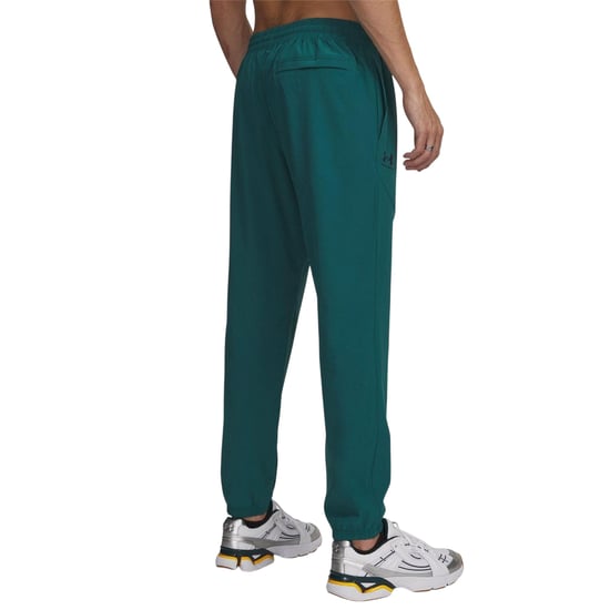 Under Armour Mens Storm Woven Jogging Bottoms (Green/Black) - Image 3