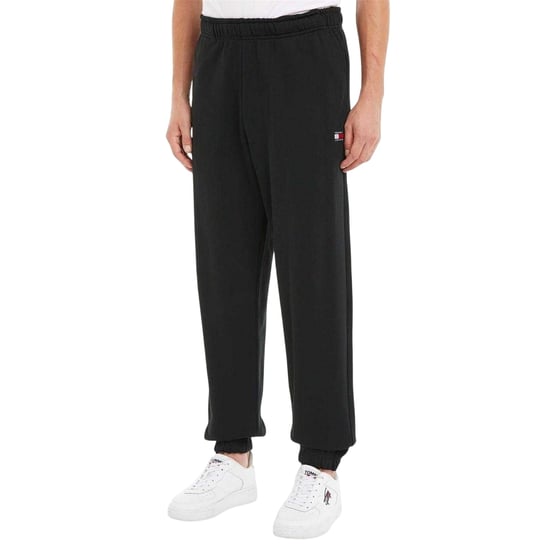 Tommy Jeans Heren Katoenen Badge Joggingbroek (Zwart) - Image 3