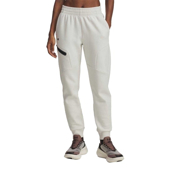 Under Armour Unstoppable fleece-joggingbroek voor dames (Wit) - Image 1