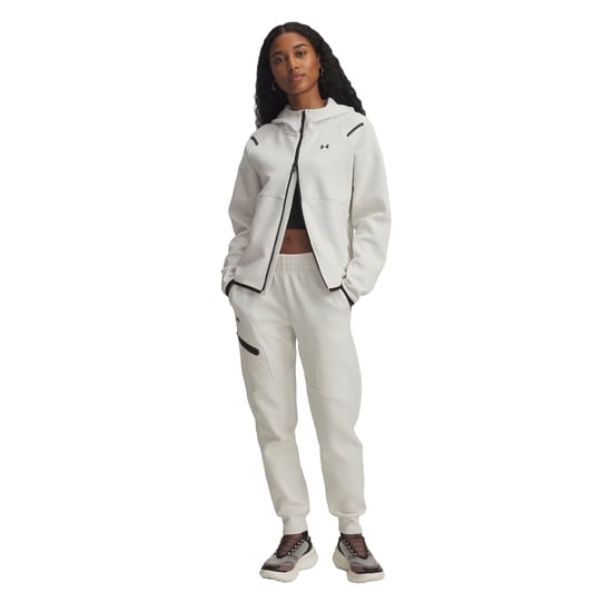 Under Armour Unstoppable fleece-joggingbroek voor dames (Wit) - Image 3