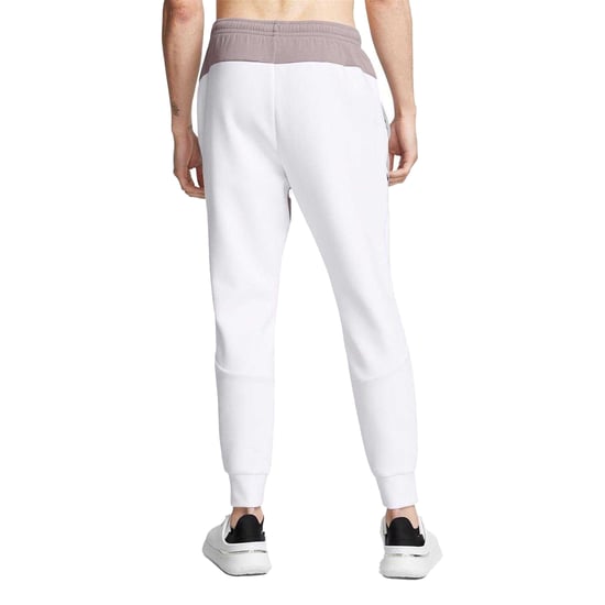 Under Armour Joggingbyxor för män i Unstoppable-fleece med dragkedja och fickor (Grått) - Image 3
