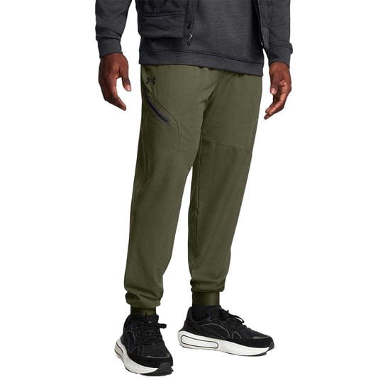 Under Armour Unstoppable geweven joggingbroek voor heren (Groen/zwart) - Image 4