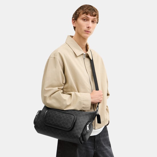 Finn Crossbody Bag With Pockets In Signature Canvas - Image 4