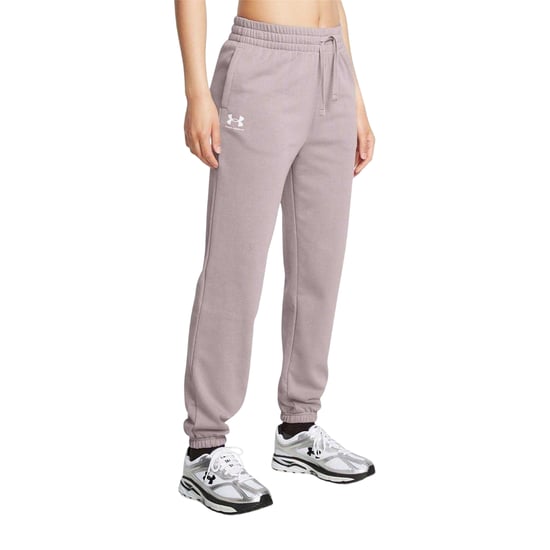 Under Armour Rival-joggingbroek van badstof voor dames (Grijs) - Image 1