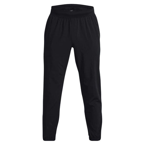 Under Armour Mens Project Rock Reflective Jogging Bottoms (Black) - Image 1
