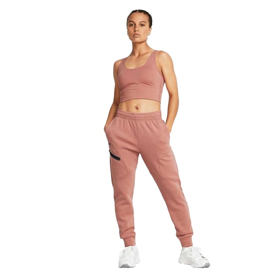 Under Armour Unstoppable fleece-joggingbroek voor dames (Roze) - Image 4