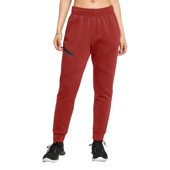 Under Armour Unstoppable fleece-joggingbroek voor dames (Oranje) - Image 2