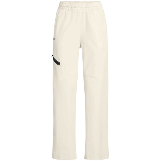 Under Armour Womens/Ladies Unstoppable Woven Zip Pocket Relaxed Fit Joggers (White) - Image 2