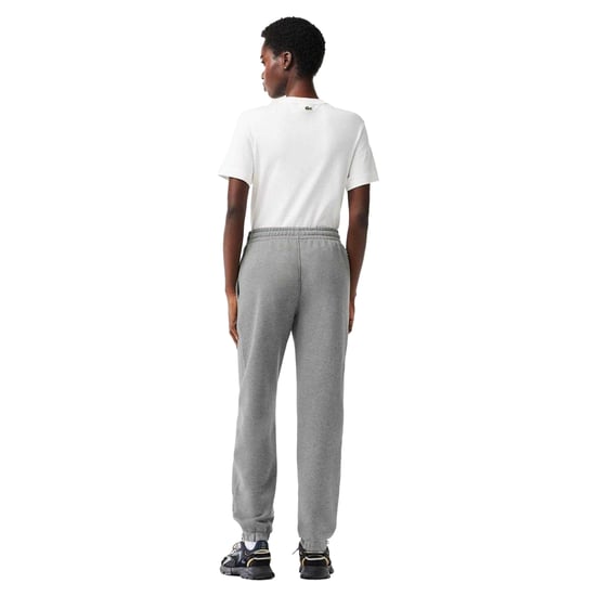 Lacoste Womens/Ladies Organic Cotton Embroidered Logo Sweatpants (Grey) - Image 3