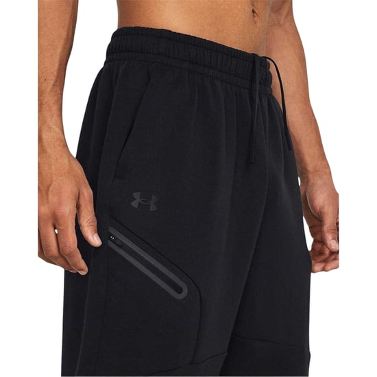 Under Armour Effen, ruimvallende fleece-joggingbroek voor heren (Zwart) - Image 4