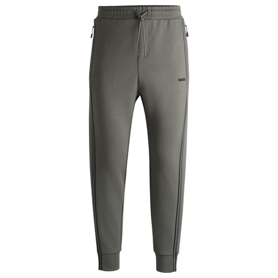 Boss Hadiko joggingbroek voor heren met zijstreep, normale pasvorm (Pastel Grijs) - Image 2