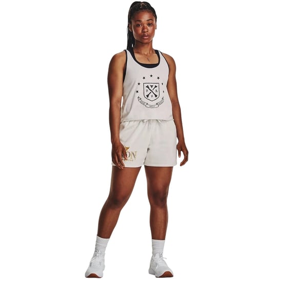 Under Armour Dames Project Rock Iron Paradise-short (Wit) - Image 5