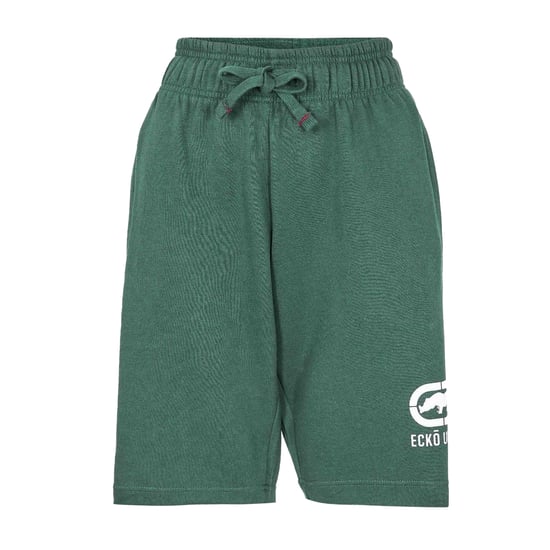 Ecko Casual fleece-sweatshorts voor heren met krokodillenprint (Groen) - Image 1