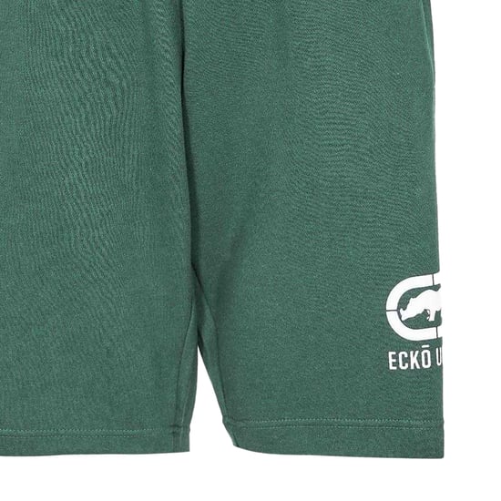 Ecko Casual fleece-sweatshorts voor heren met krokodillenprint (Groen) - Image 2