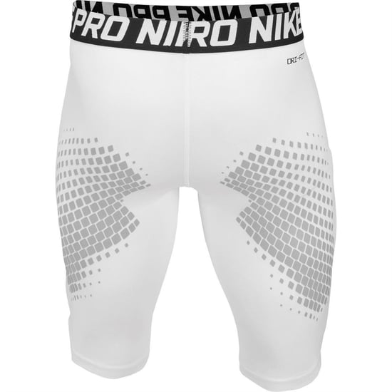 Nike Mens Pro Workout Compression Shorts (White) - Image 2