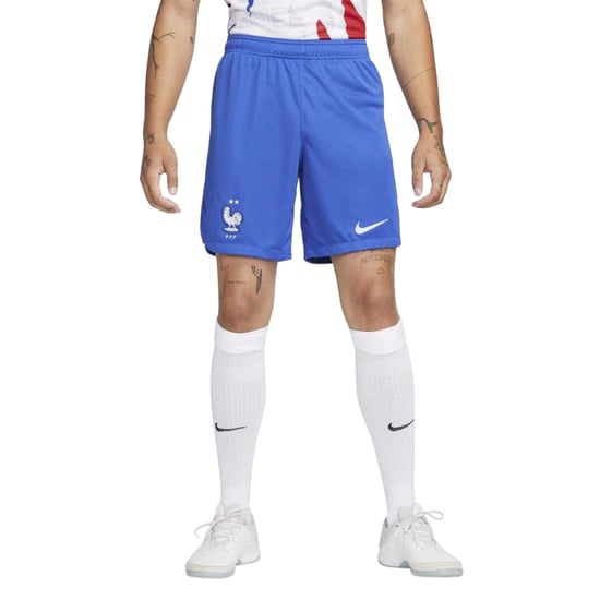 Nike Heren 2022-2023 Frankrijk Voetbalshort (Blauw) - Image 3