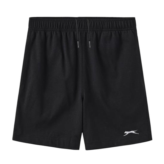 Slazenger Jongens Sweat Shorts met Elastische Tailleband en Logo (Zwart) - Image 1