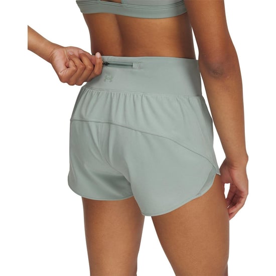Under Armour Womens/Ladies Launch Pro Running Shorts (Green) - Image 3