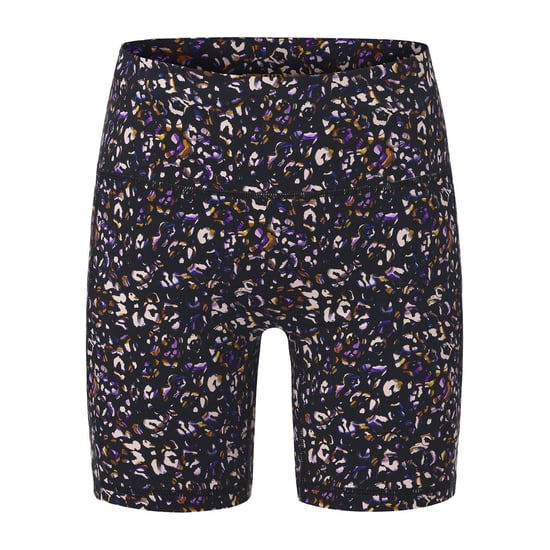 Biba Dames/Dames Luipaardprint Fietsshort met hoge taille (Zwart) - Image 1
