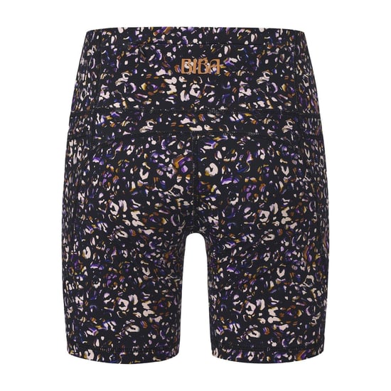 Biba Dames/Dames Luipaardprint Fietsshort met hoge taille (Zwart) - Image 2