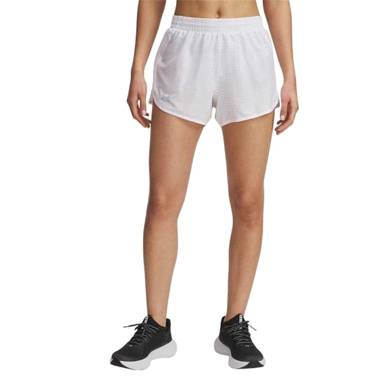 Under Armour Dames/Dames Fly By Lichtgewicht Hardloopshort (Wit) - Image 2