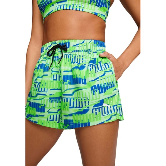 Puma Womens/Ladies Woven Repeat Logo Swim Shorts (Green) - Image 1