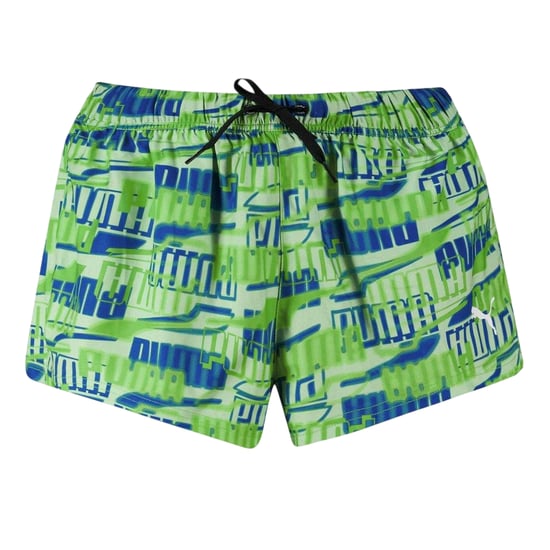 Puma Womens/Ladies Woven Repeat Logo Swim Shorts (Green) - Image 2