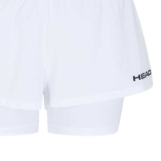 Head Dynamiska tennisshorts med lager för damer/damer (Vit) - Image 2