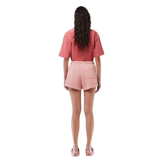 Lacoste Dames/Dames Elastische Taille Los Fit Sweat Shorts (Roze) - Image 2