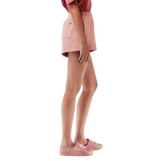 Lacoste Dames/Dames Elastische Taille Los Fit Sweat Shorts (Roze) - Image 3