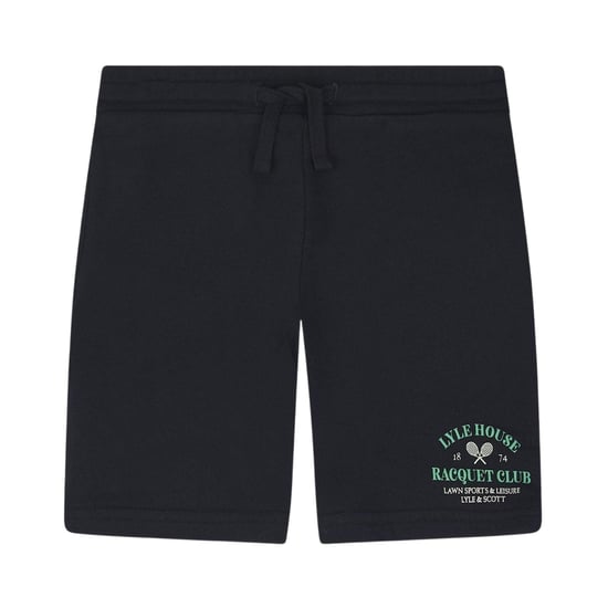 Lyle & Scott Barn- och ungdomsracketklubb – Träningsshorts med tryck, normal passform (Marinblått) - Image 2