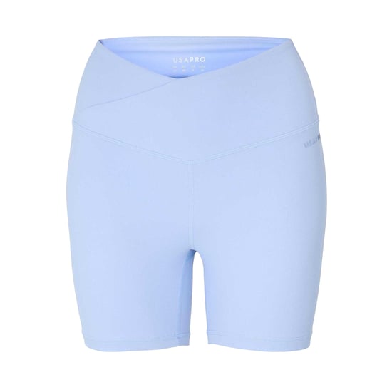 USA Pro Dames/Dames Wrap Front High Waist Fietsshort (Brunnera Blauw) - Image 2