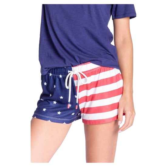 PJ Salvage Dames/Dames Rad Stars & Stripes Loungeshort (Marine / Wit / Blauw) - Image 3