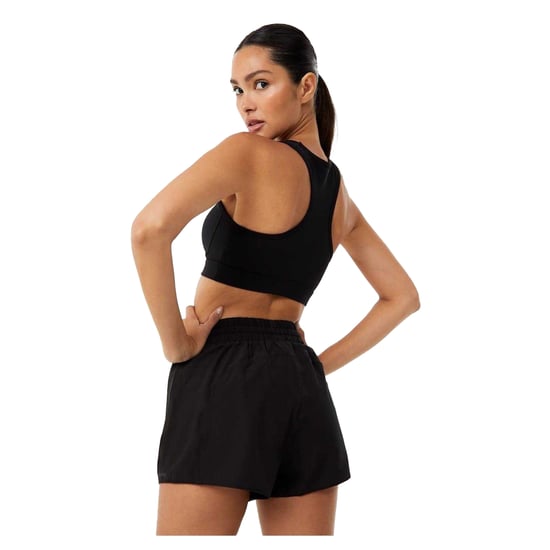 USA Pro Womens/Ladies 2 in 1 Running Shorts (Black) - Image 2