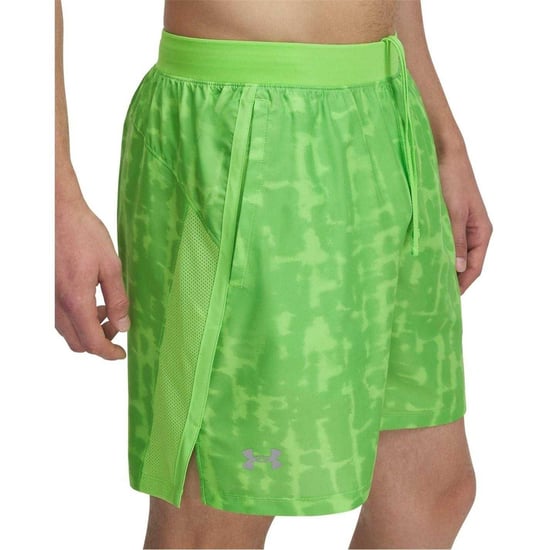 Under Armour Mens Performance Patterned Lightweight Athletic Running Shorts (Green) - Image 4