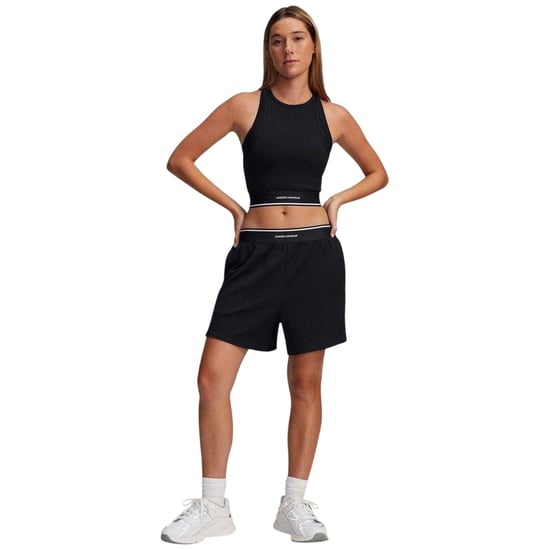 Under Armour Dames/Dames Meridian Ribbed Relaxed Fit Hardloopshort (Zwart) - Image 1
