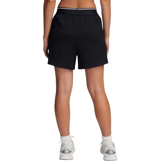 Under Armour Dames/Dames Meridian Ribbed Relaxed Fit Hardloopshort (Zwart) - Image 3