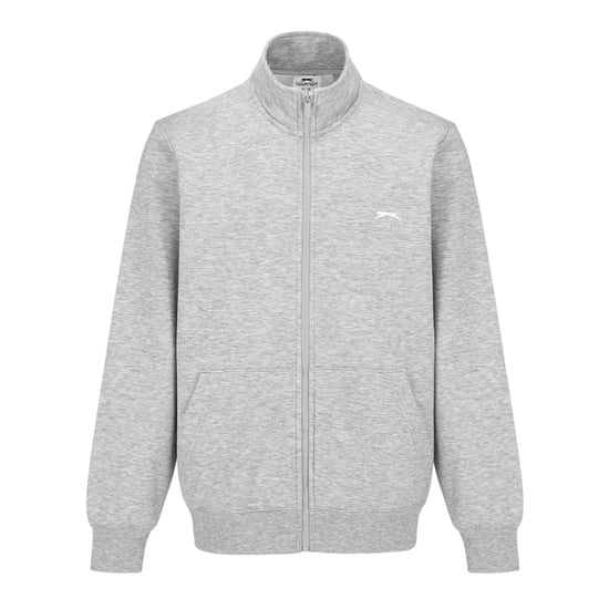 Slazenger Herenjack van polykatoen met logo en doorlopende rits (Grijze Mergel) - Image 1