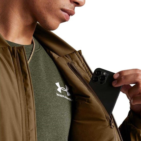 Under Armour Unstoppable bomberjack voor heren (Bruin) - Image 3